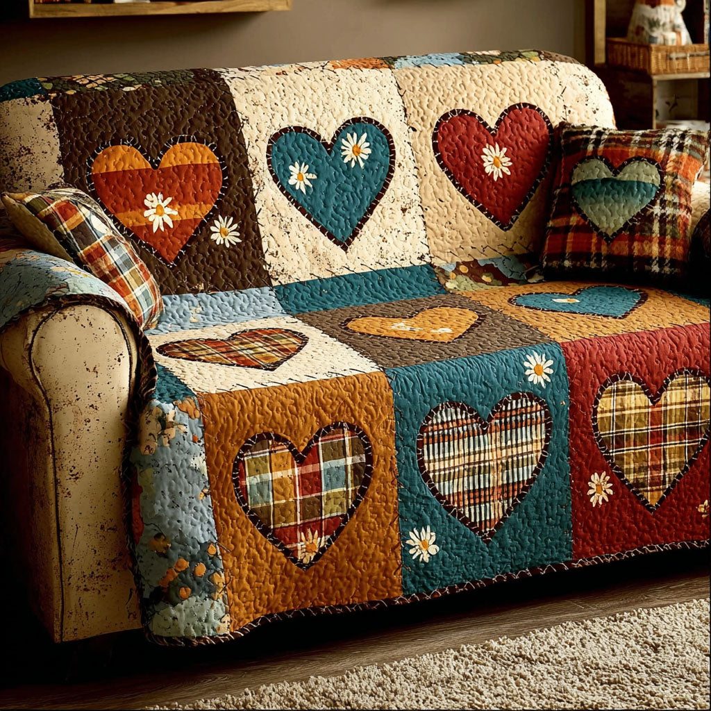 Timeless Love Quilted Sofa Cover Cool Sofa Slipcovers Marriage Presents