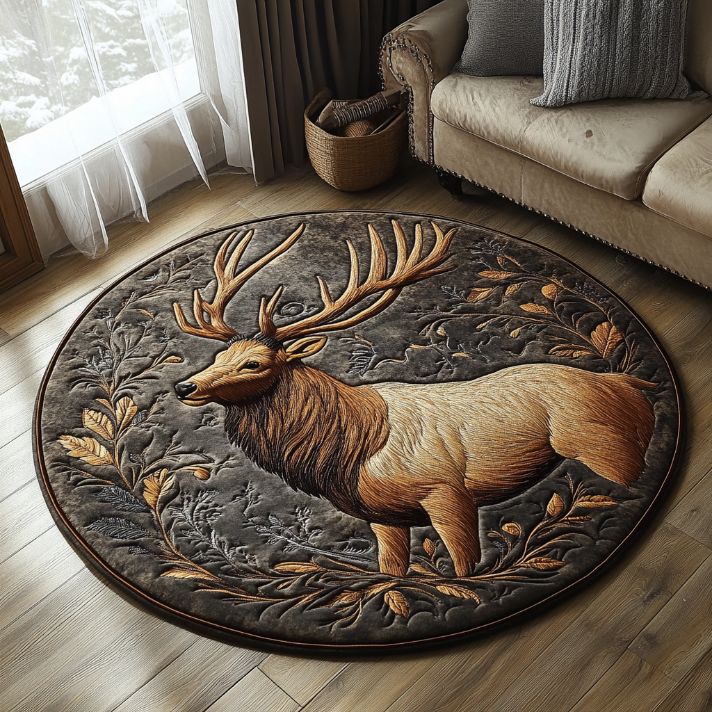 Timeless Trails Quilted Round Mat Christmas Entry Way Decor Pretty Christmas Tree Ideas