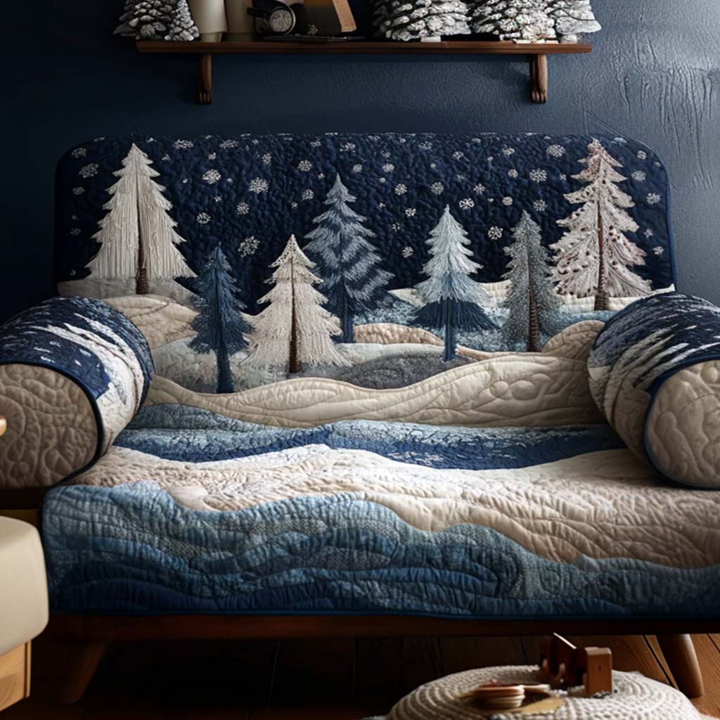 Tiny Miracle Quilted Sofa Cover Holiday Living Christmas Decor Good Family Gifts