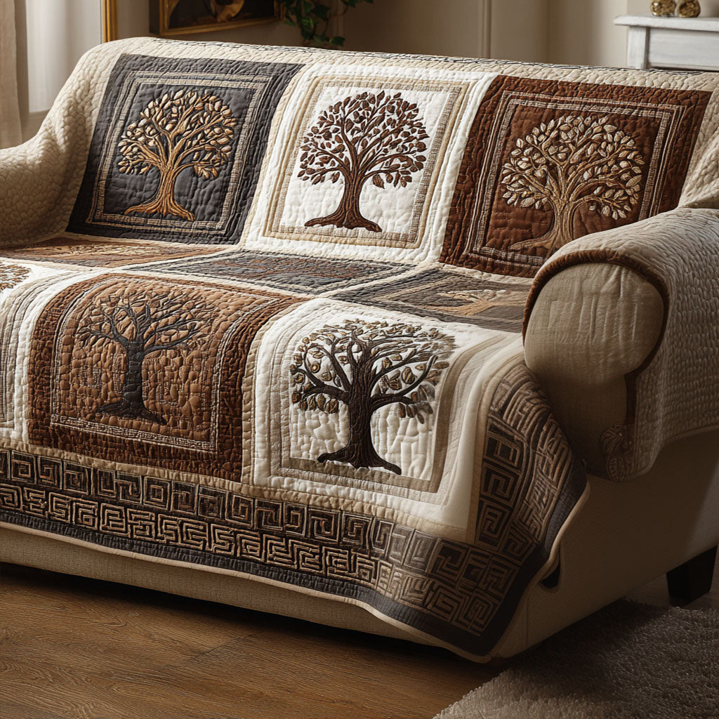 Tree Harmony Quilted Sofa Cover Best Slip Cover Sofa Tree Of Life Gifts For Women