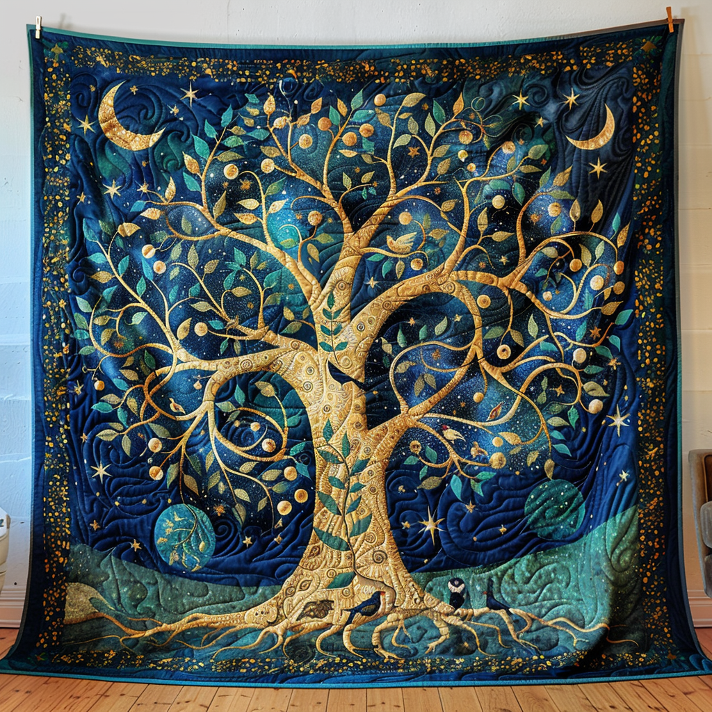 Tree of Life Quilted Blanket Bed Decorations Tree Of Life Gifts For Men
