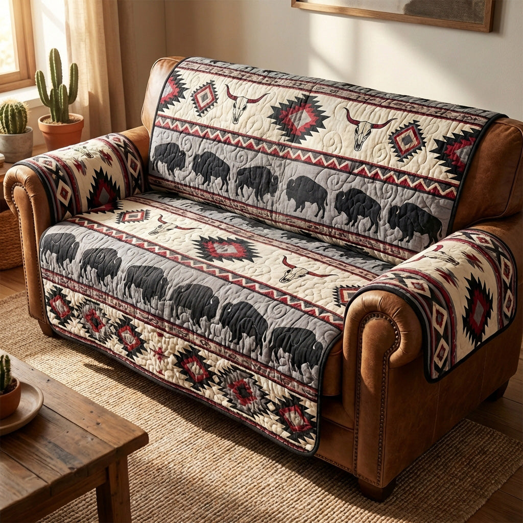 Tribal Lodge Quilted Sofa Cover Sofa Throw Covers Native American Gift Ideas