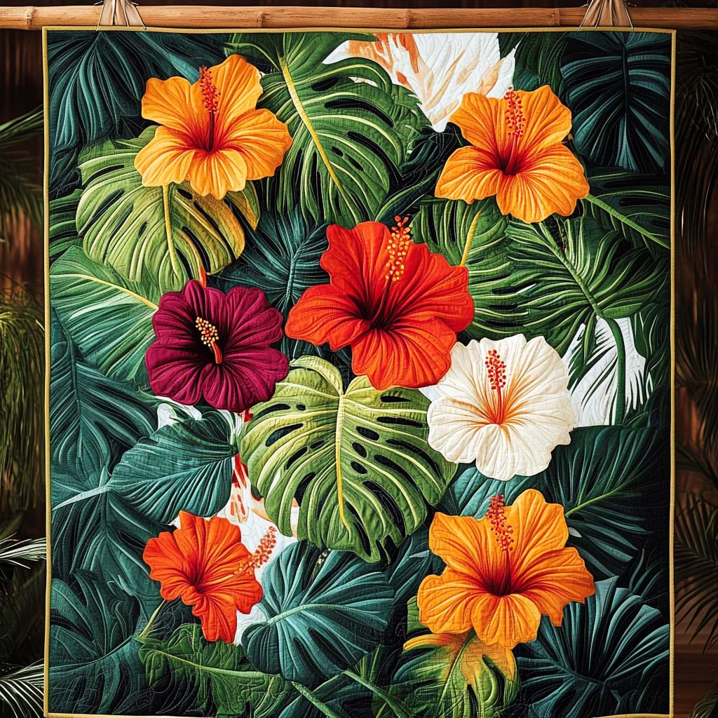 Tropical Harmony Quilted Blanket Bedroom Decor Ideas Gifts For Mothers