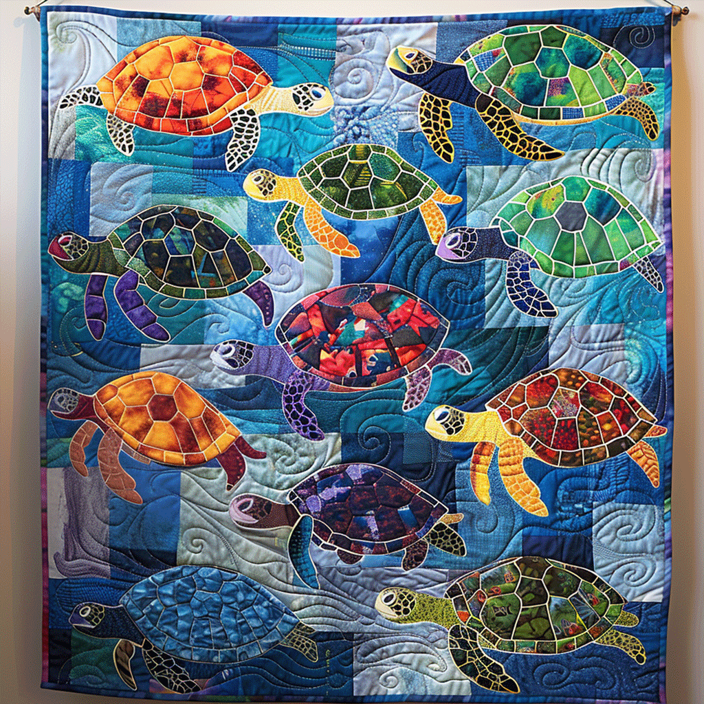 Turtle Tidepool Quilted Blanket Bedroom Decor Ideas Sea Turtle Gift Ideas For Her