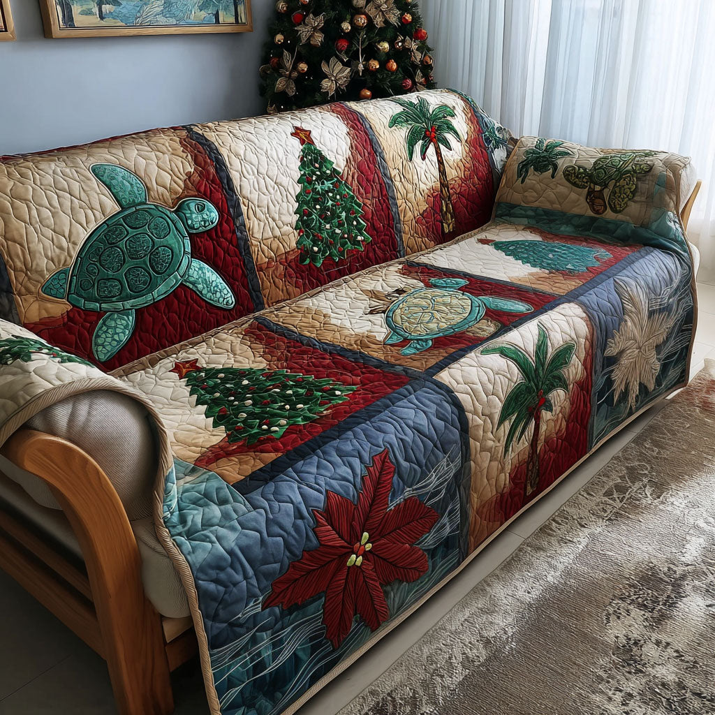 Turtle Wonderland Shore Quilted Sofa Cover Living Decor Ideas Present For Mother In Law Christmas