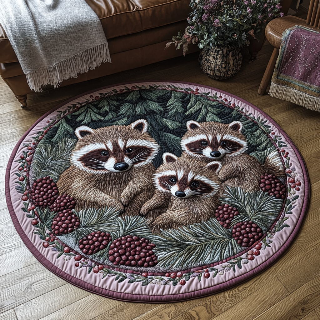 Twilight Forager Quilted Round Mat Entry Way Ideas Pretty Christmas Tree Skirt