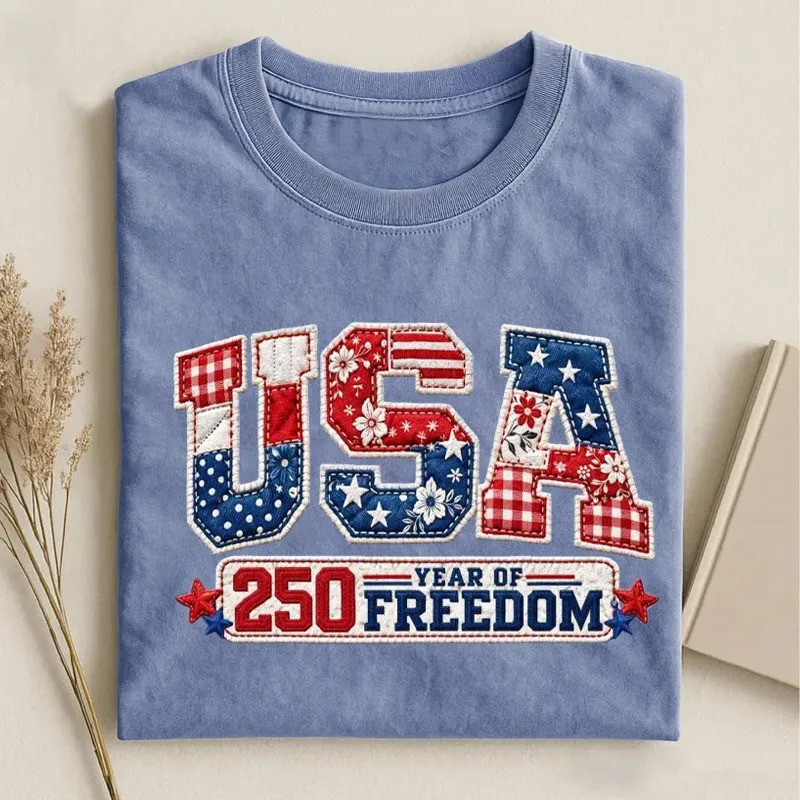 USA 250 Year Of Freedom T-Shirt 250th Anniversary Patriotic Gift For American Independence Fans