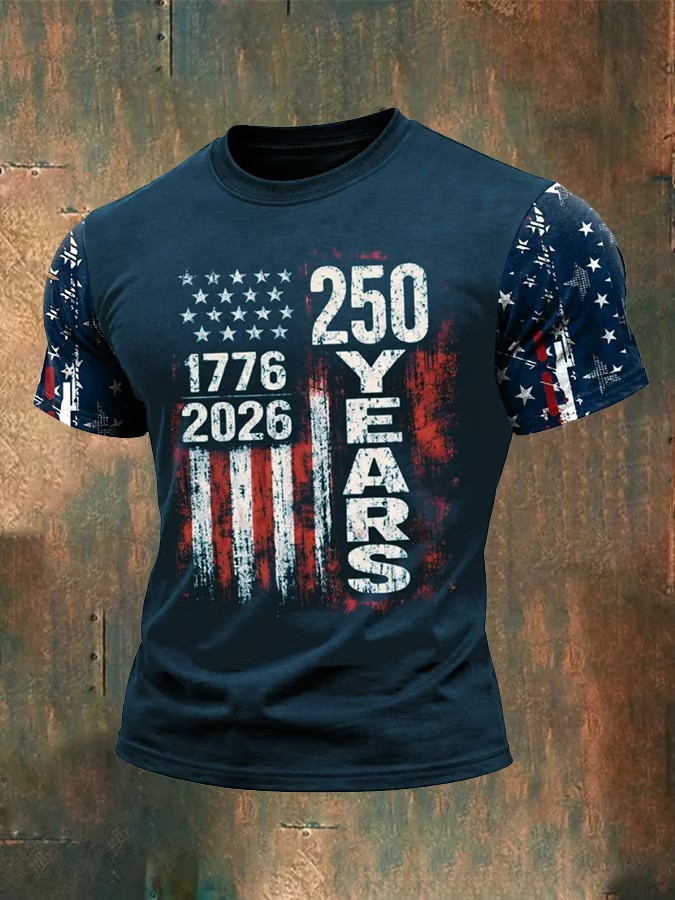USA 250 Years T-Shirt 1776 2026 American Flag Tee Patriotic Eagle Shirt Gift for Patriotic - Image 2