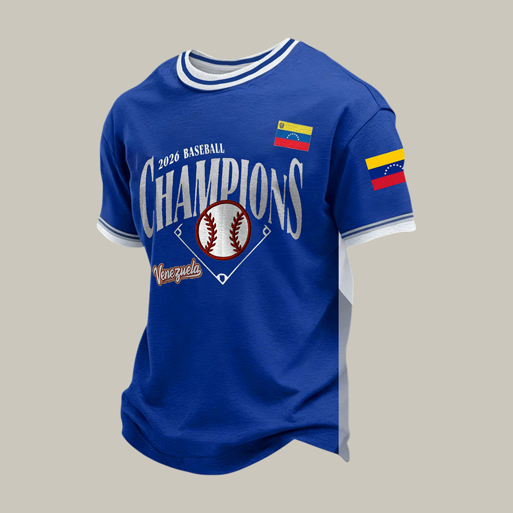 Venezuela 2026 World Baseball Classic Champions T-Shirt Baseball Game Day Clothing