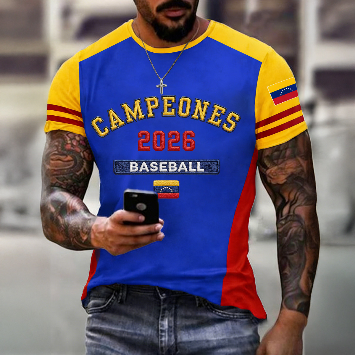 Venezuela 2026 World Baseball Classic Champions T-Shirt Campeones 2026 Baseball Shirt