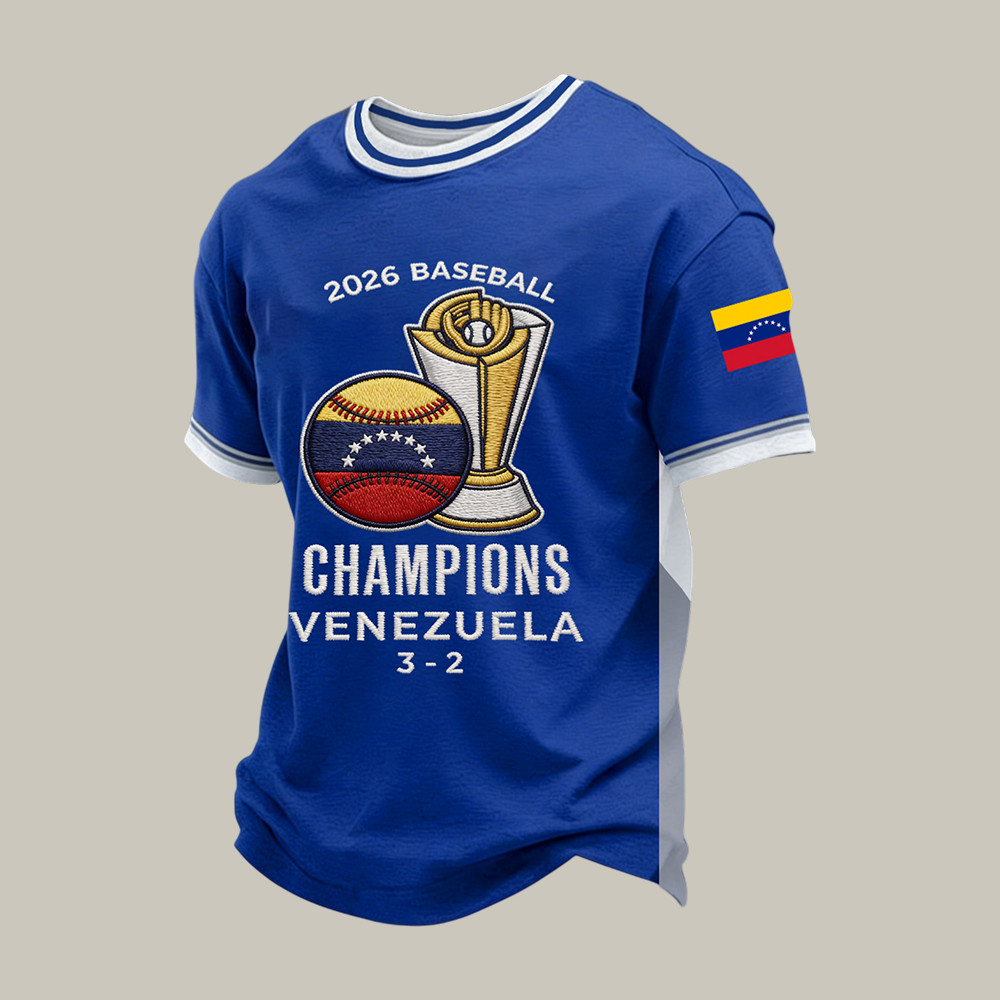 Venezuela 2026 World Baseball Classic Champions T-Shirt Venezuela Champs 3 2 Shirt Best Fan Gear