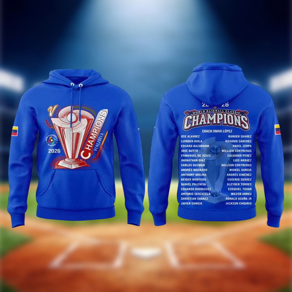 Venezuela WBC 2026 Champions Hoodie Baseball Merch Cool Gift For WBC Lovers - Image 2