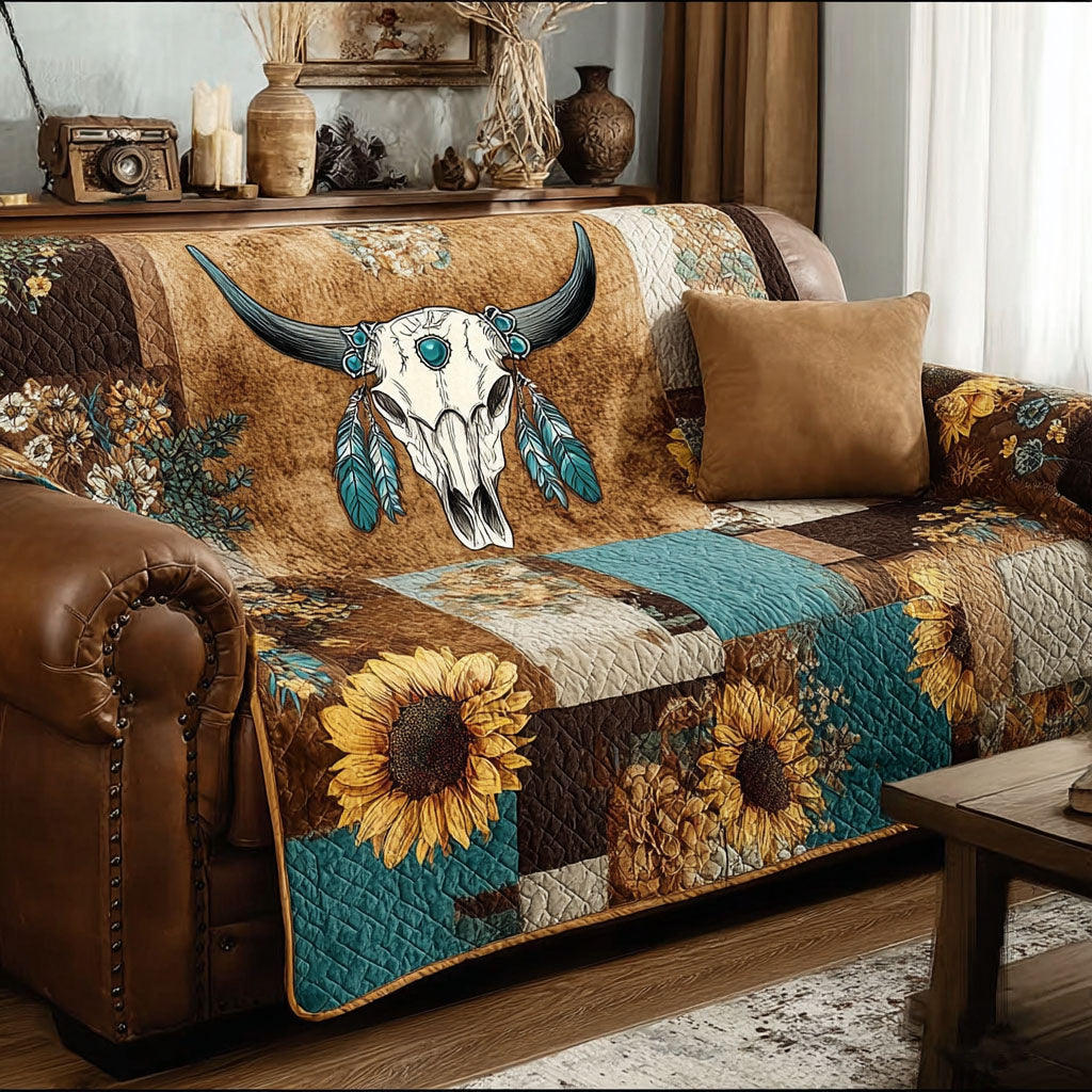 Western Spirit Quilted Sofa Cover Indoor Decoration Old Western Gifts