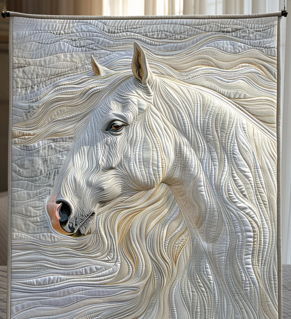 White Horse Quilted Blanket Bedroom Decor Ideas Unique Father's Day Gifts