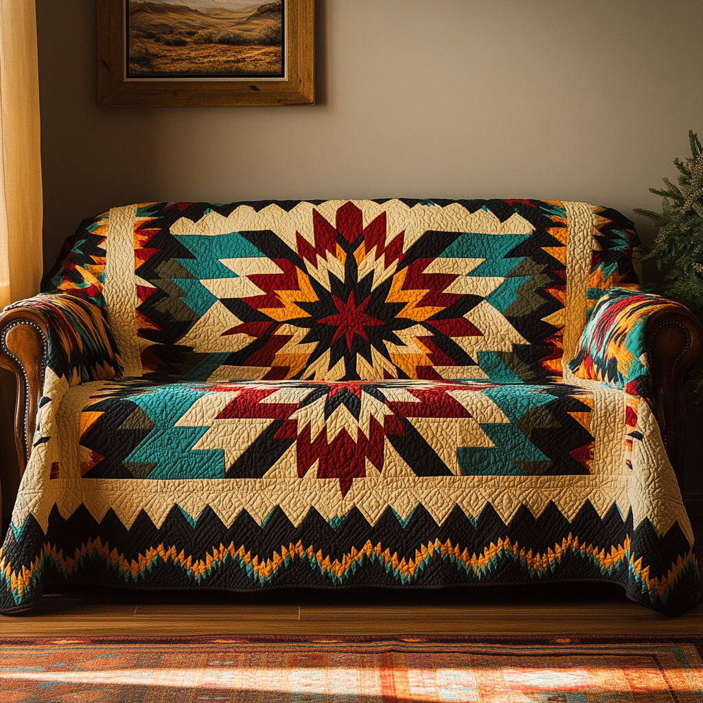 Wild Ember Quilted Sofa Cover Living Room Decor Ideas Presents For Grandma