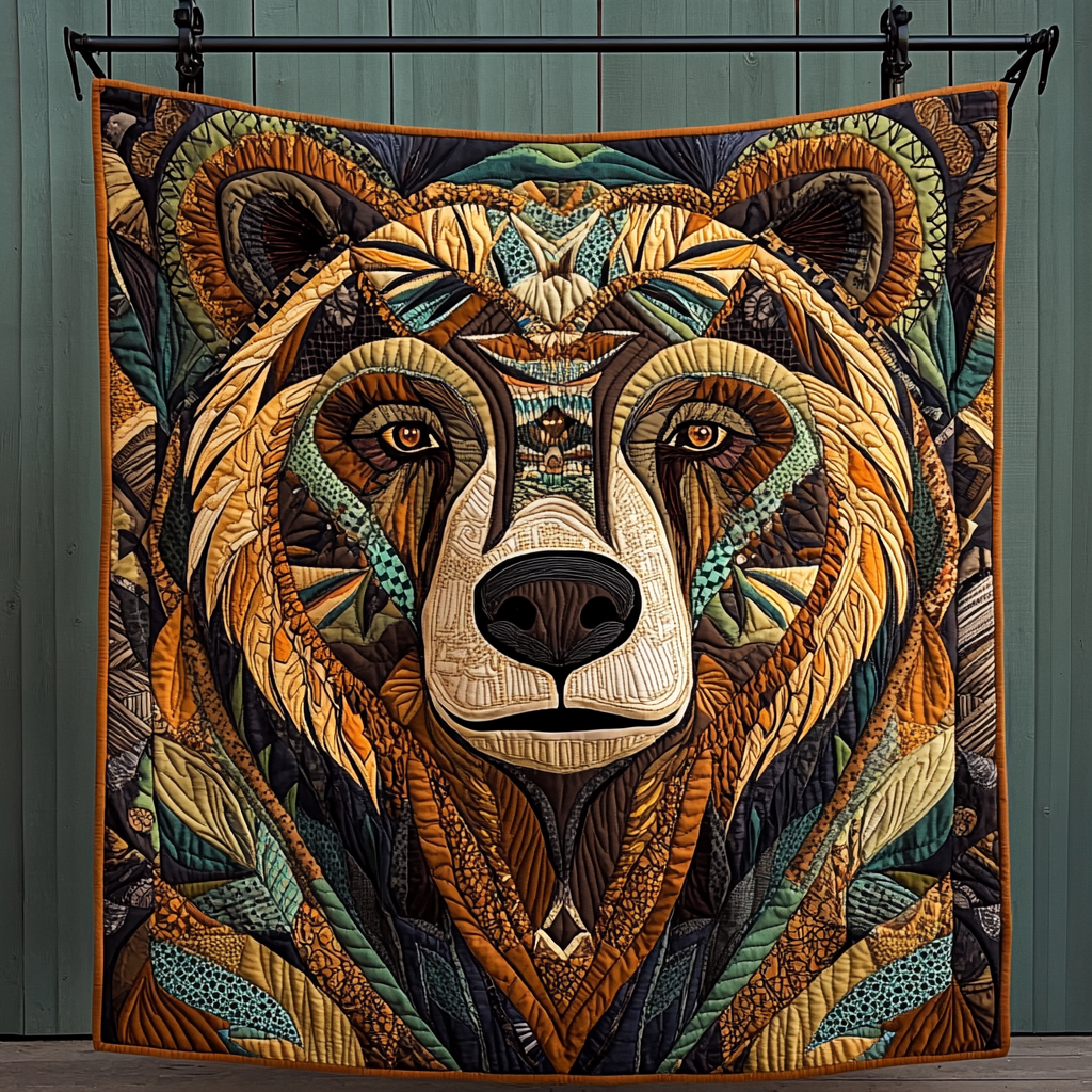 Wild Heart Bear Quilted Blanket Bedroom Furniture Ideas Top Father's Day Gifts