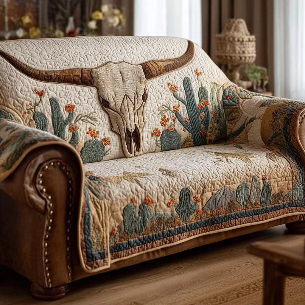 Wild Longhorn Horizon Quilted Sofa Cover Best Sofa Covers Something Special For Fathers Day