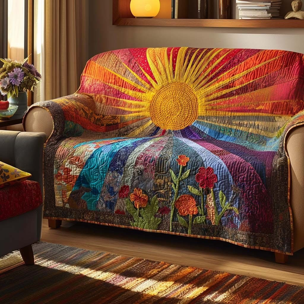 Wild Meadow Quilted Sofa Cover Best Couch Covers Christmas Gifts For Nature Lovers