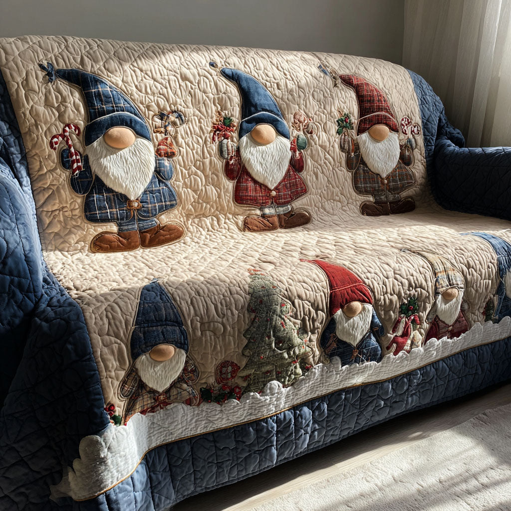 Winter Cheer Friends Quilted Sofa Cover Couch Covers Sofa Cover Christmas Presents For Wife