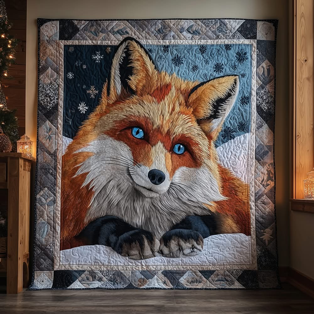 Winter Fox Quilted Blanket Fox Related Presents Ideas For Family