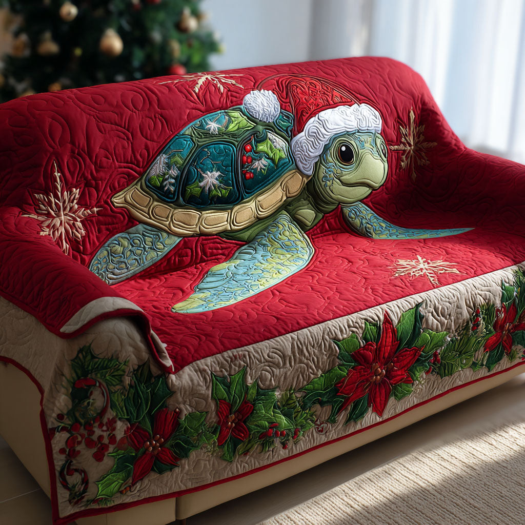 Winter Turtle Tide Quilted Sofa Cover Living Rooms Ideas Mother In Law Presents Christmas