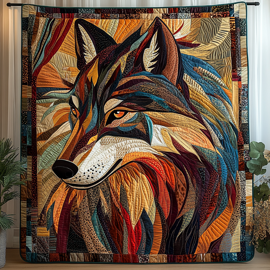 Wolf Native Quilted Blanket Best Sheets Ever Native American Presents