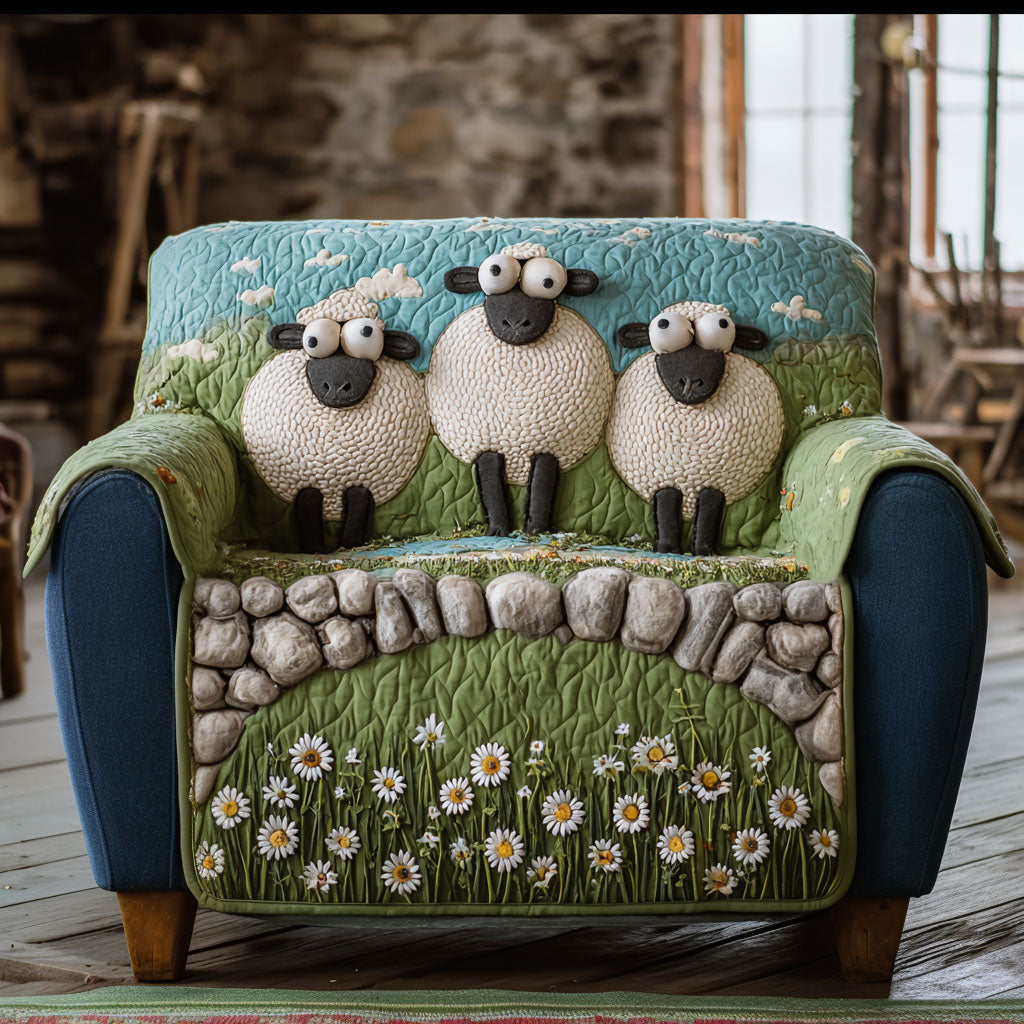 Woolly Daydream Quilted Sofa Cover Sofa Cover Set Equestrian Gifts For Christmas