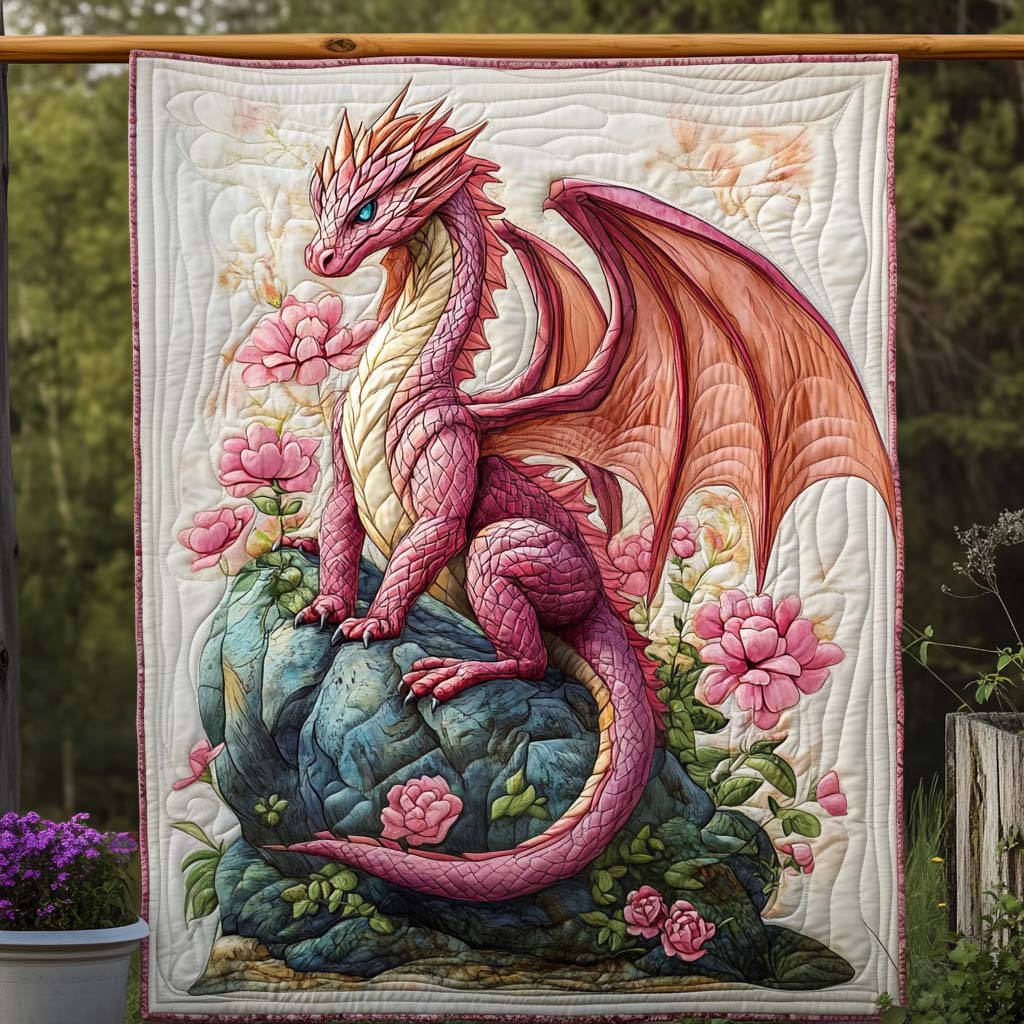 Zephyr Scale Quilted Blanket Queen Bed Set Dragon Presents For Men