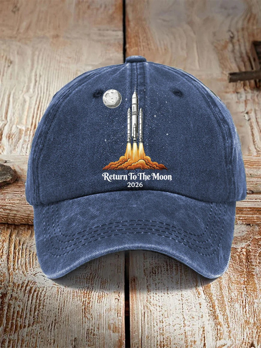 2026 Back To The Moon Baseball Cap NASA Artemis Moon Mission Hat Gift For Space Lovers - Image 2