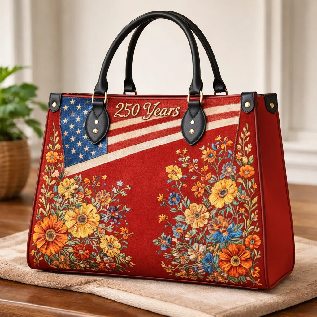 250 Years Of America Leather Bag America_s Birthday Bag Gifts For 4Th Of July