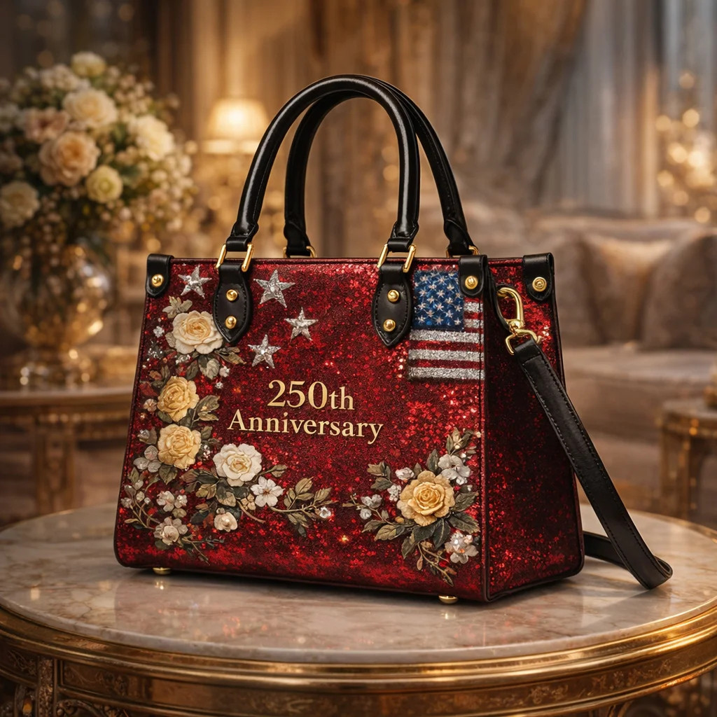 250th Anniversary Leather Bag Independence Day 1776 2026 Handbag Gift For Daughter