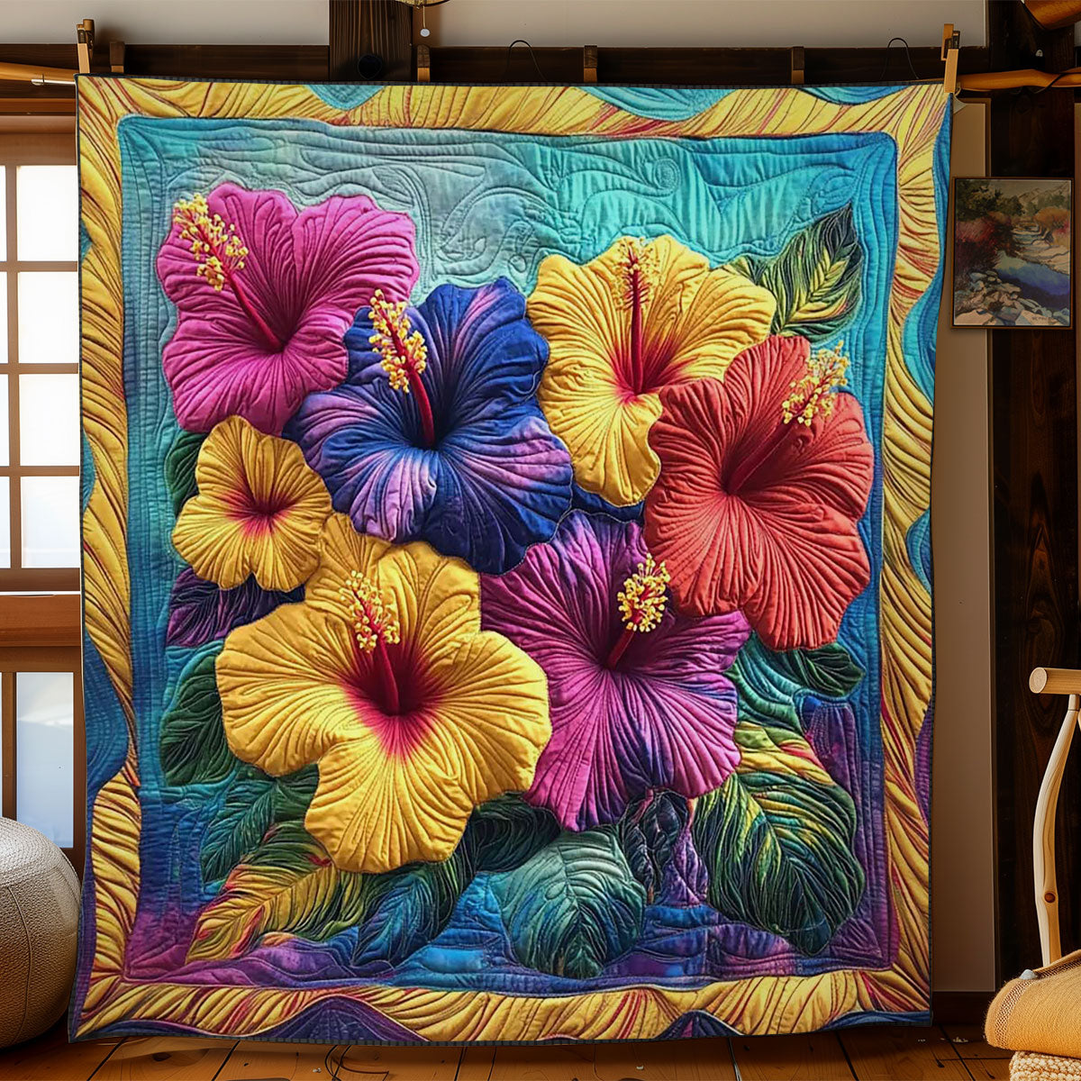 Aloha Beauty Quilt Soft Quilt Blanket Gift to Warm Hearts