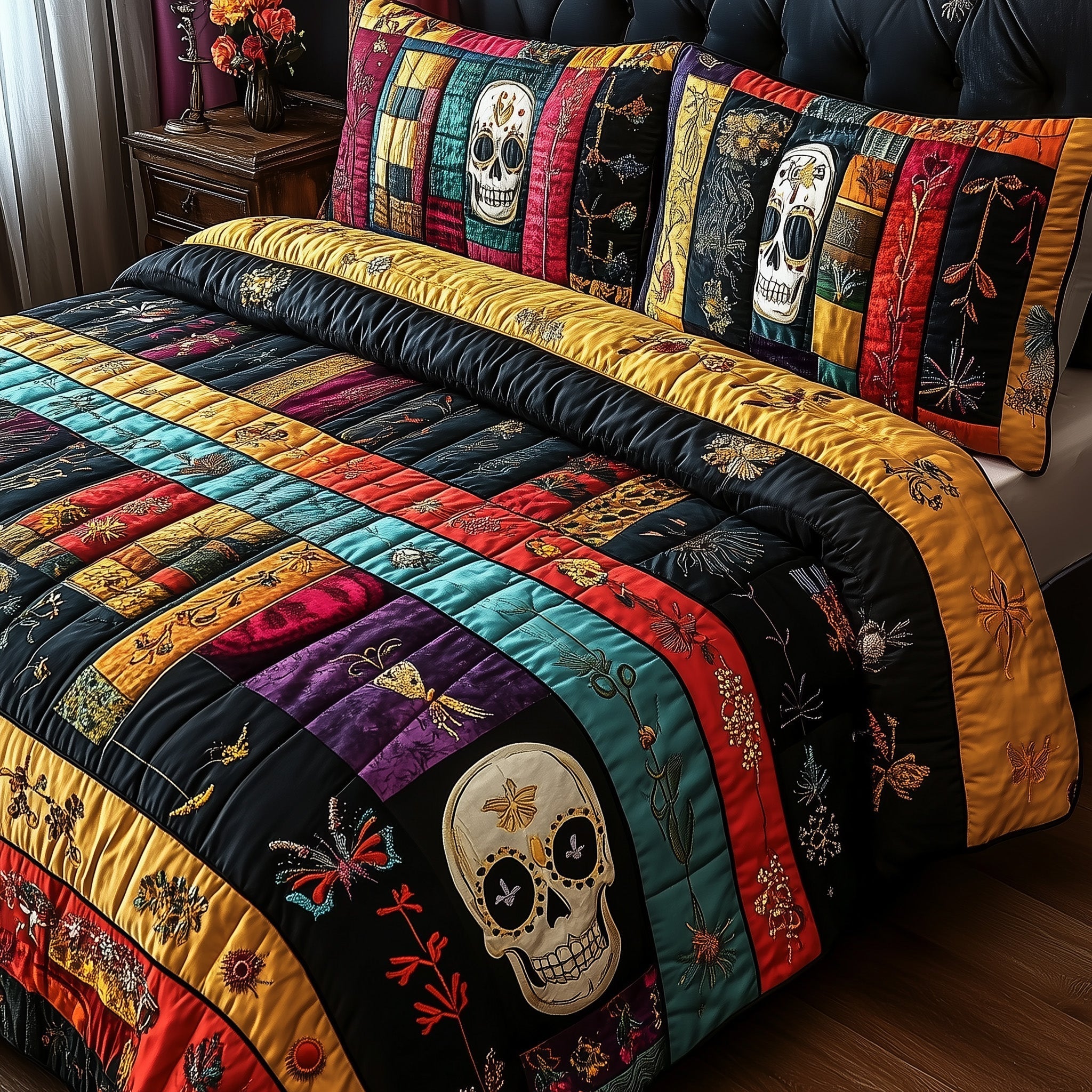 Ancient Library Quilted Bedding Set Cozy Bedroom Ideas Book Presents For Best Friends