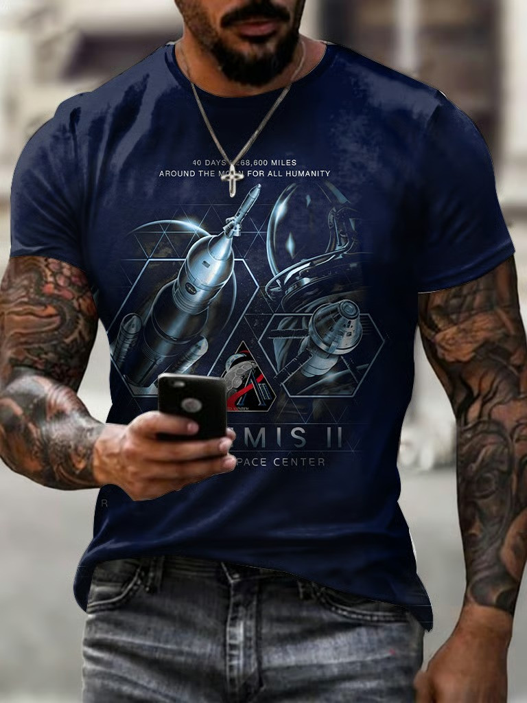 Artemis II Mission To The Moon T-Shirt NASA 2026 Crewed Space Clothing Astronaut Fan Gift - Image 2