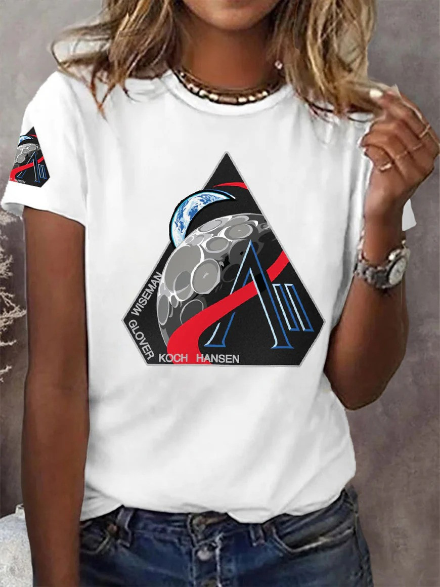 Artemis II Moon Mission T-Shirt Humanity Returns To The Moon Clothing NASA Lover Gift - Image 2