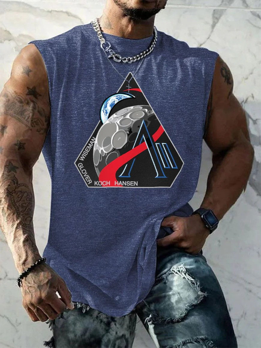 Artemis II Moon Mission Tank Top Humanity Returns To The Moon Merch Gift For Him - Image 2