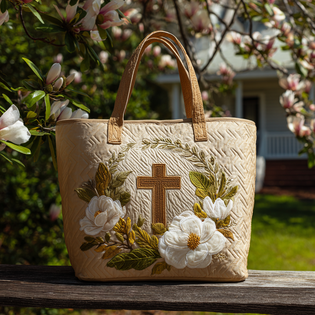 Axis One Quilted Tote Bag High Quality Totes Christian Gift Idea