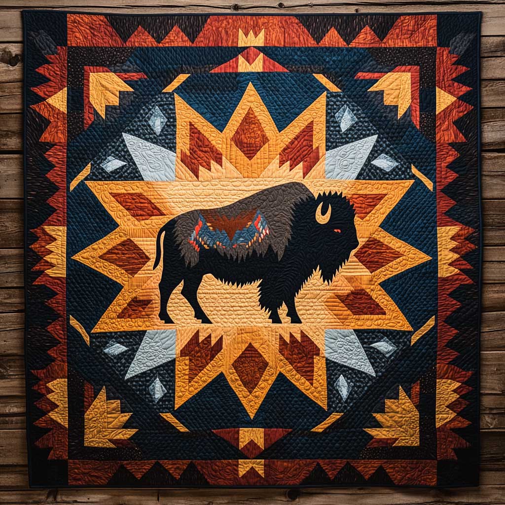 Bison Nation Quilt Thoughtful Holiday Gift Featuring Quilt Blanket