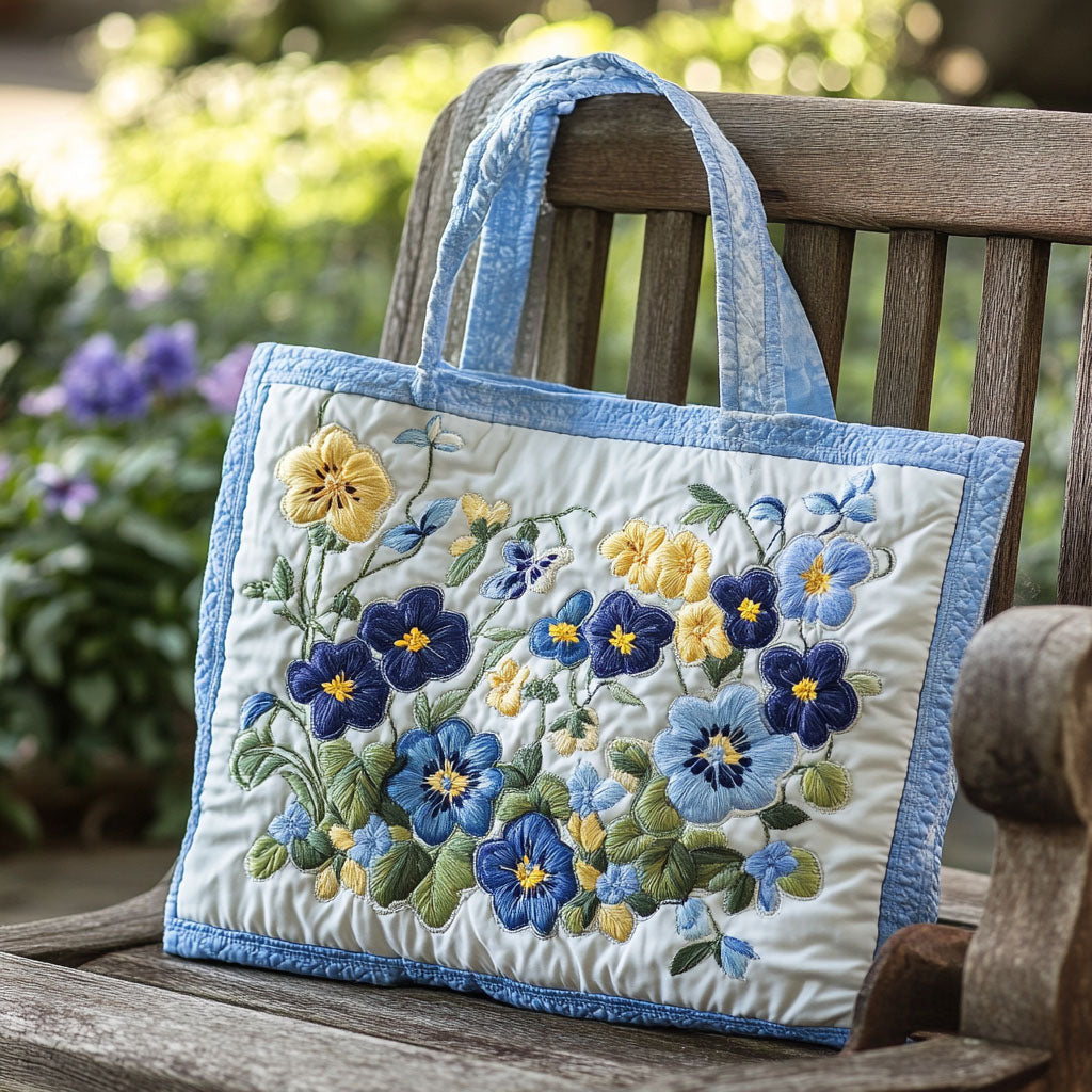 Blooming Sentiments Quilted Tote Bag Popular Totes Ideas For First Mothers Day