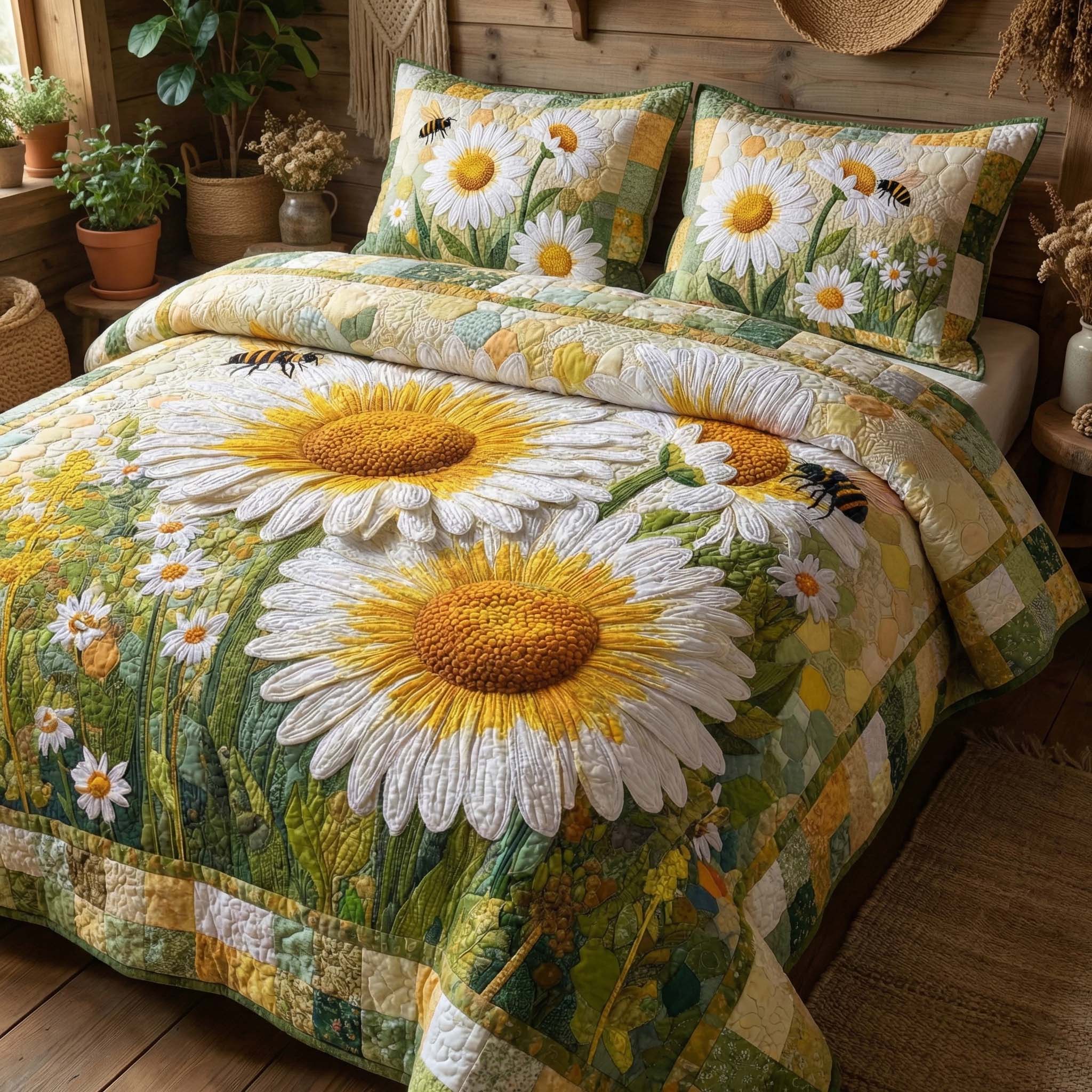 Blossom Grace Quilted Bedding Set Comforter Sets Presents For Mother In Law