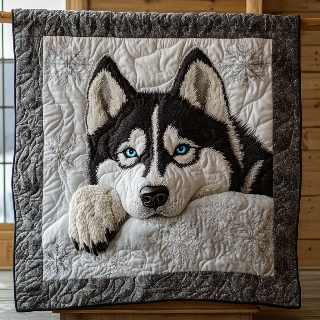 Blue Frost Quilt Elegant Quilt Blanket Gift for Housewarming
