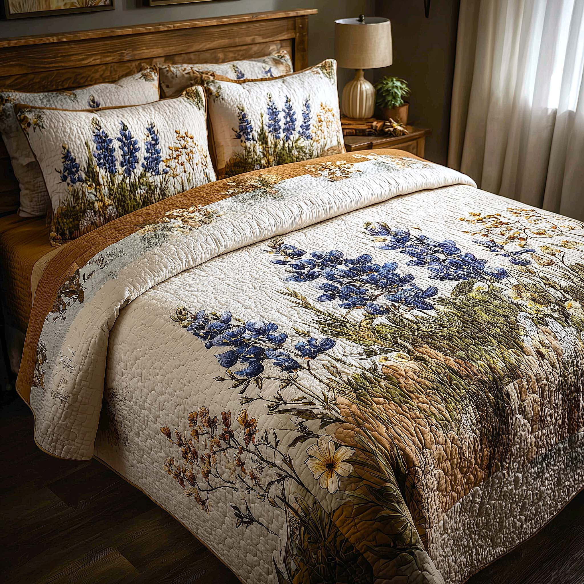 Bluebonnet Bliss Quilted Bedding Set Best Bedding Comforter Sets Texas Gifts Online