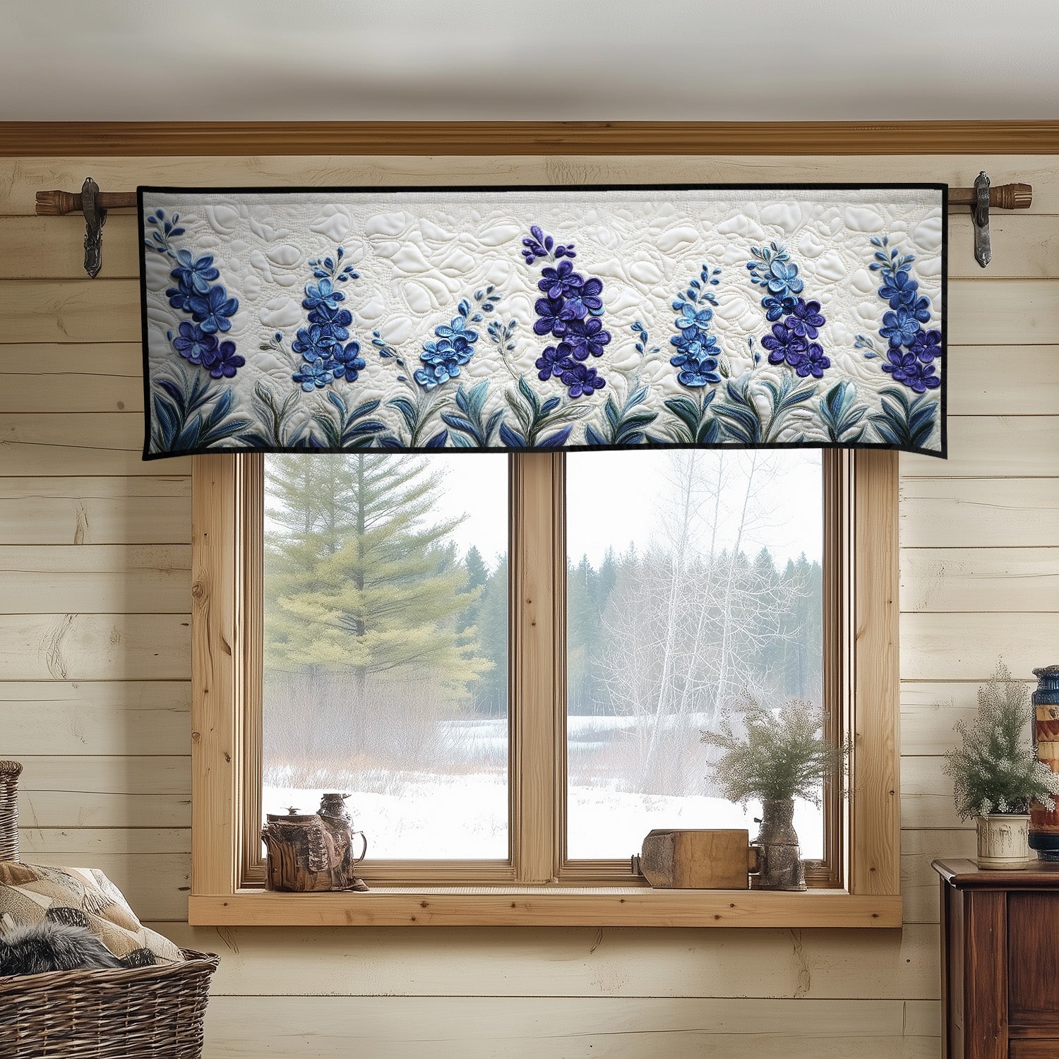 Bluebonnet Glory Quilted Valance Entrance Way Ideas Sunflower Theme Gifts Merchandise