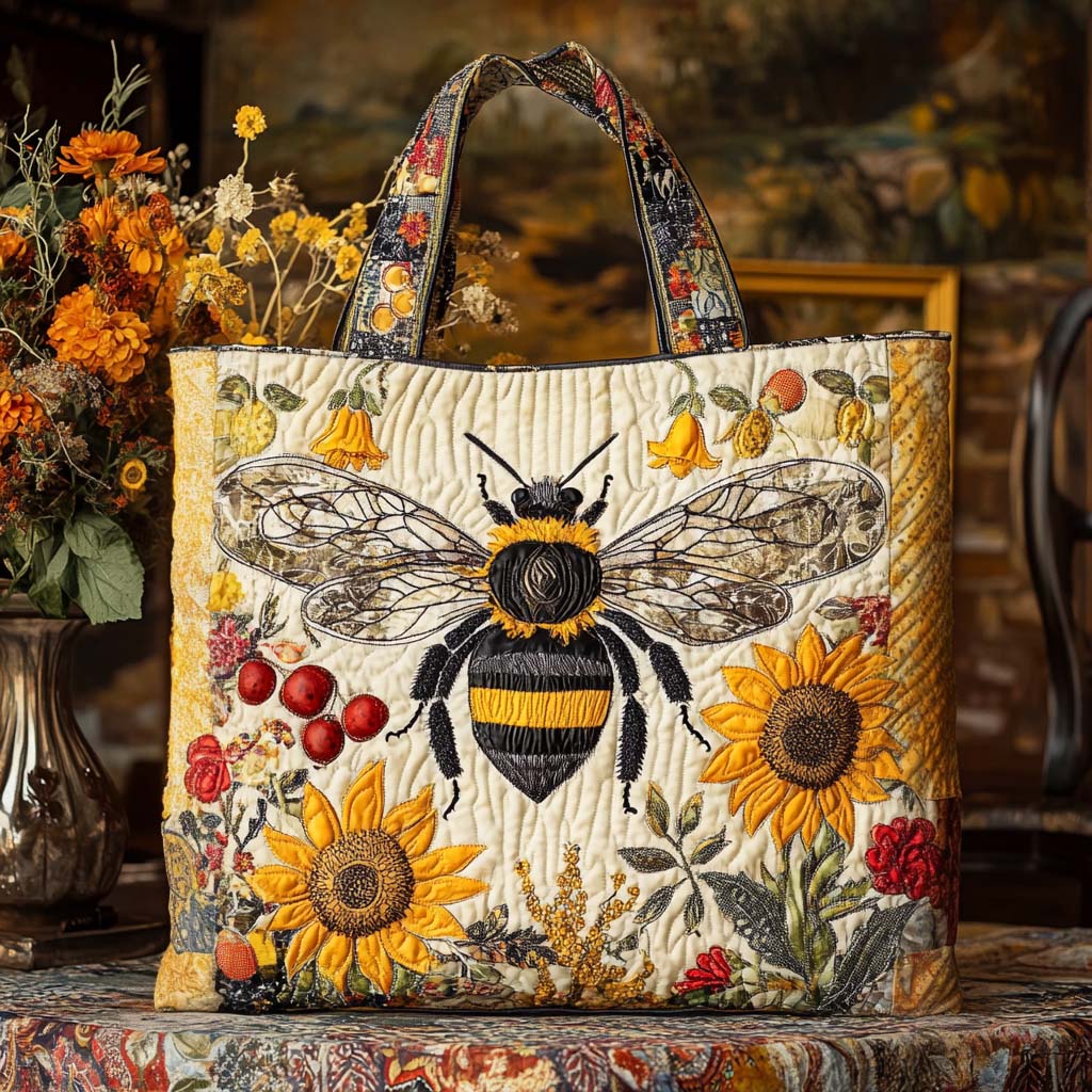 Buzz Love Quilted Tote Bag Best Shoulder Bags For Everyday Bee Merchandise