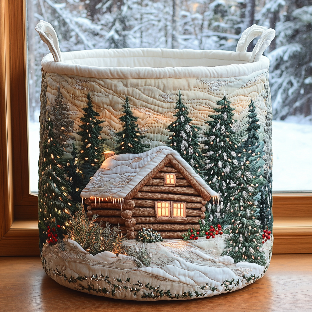 Cabin Magic Quilted Laundry Basket Best Foldable Laundry Basket Dad Gifts For Father's Day