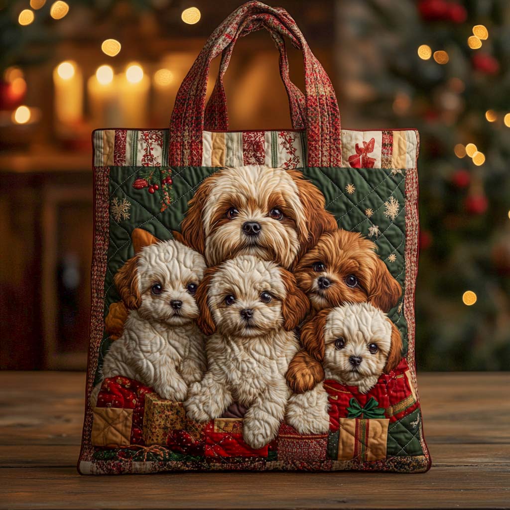 Christmas Pack Quilted Tote Bag Best Shoulder Bags For Everyday Cute Gifts For Mom