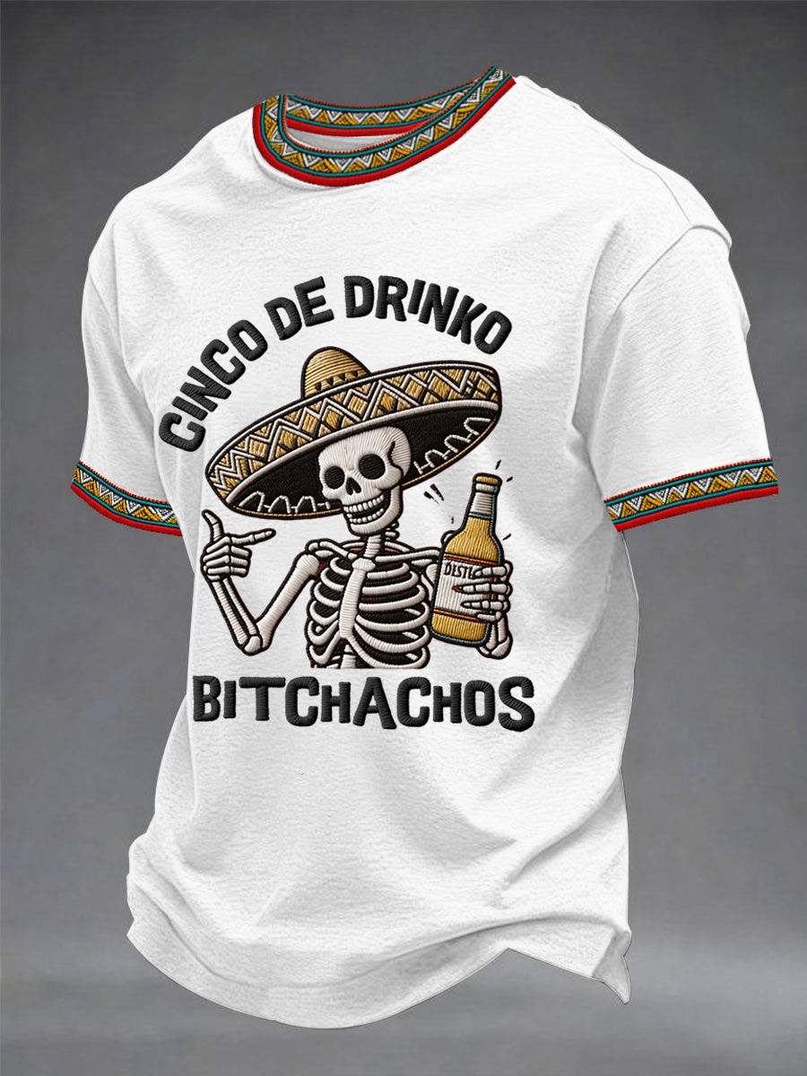 Cinco De Drinko Bitchachos T-Shirt Funny Drinking Beer Mexican Fiesta Merch Gift For Fans