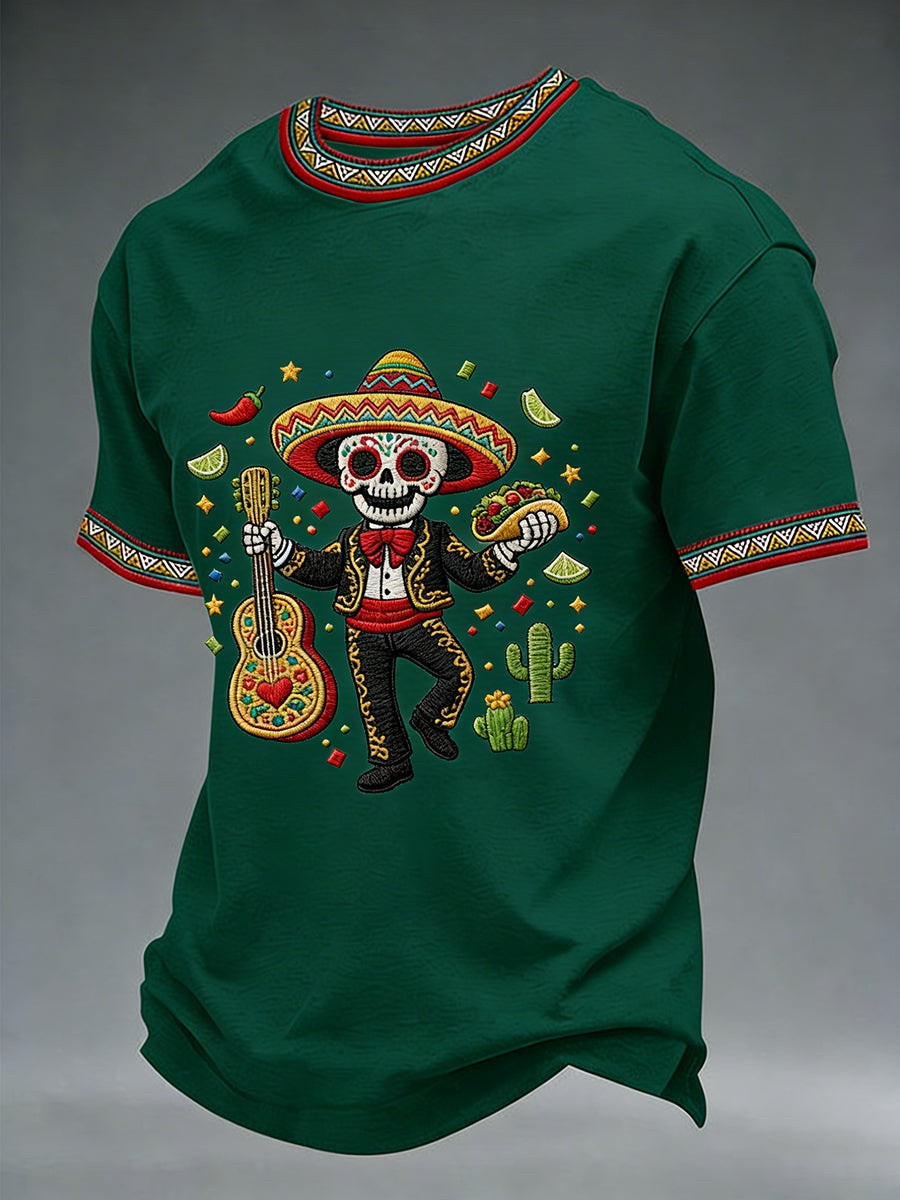 Cinco de Mayo Celebration T-Shirt Mexican Party Skeleton CLothing BEst Gift Ideas - Image 2