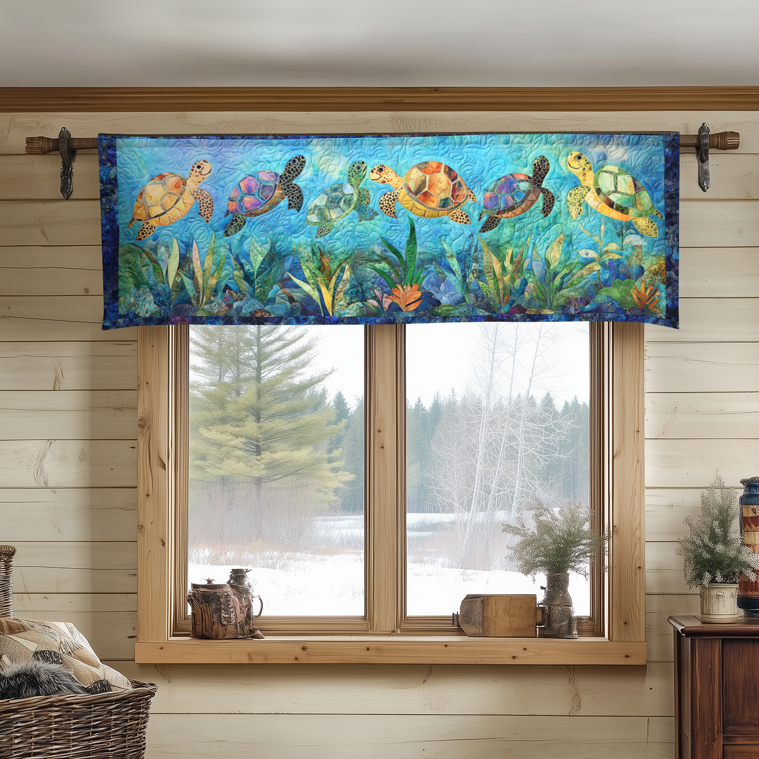 Coastal Elegance Quilted Valance Entryway Ideas Cute Turtle Lover Gift Ideas