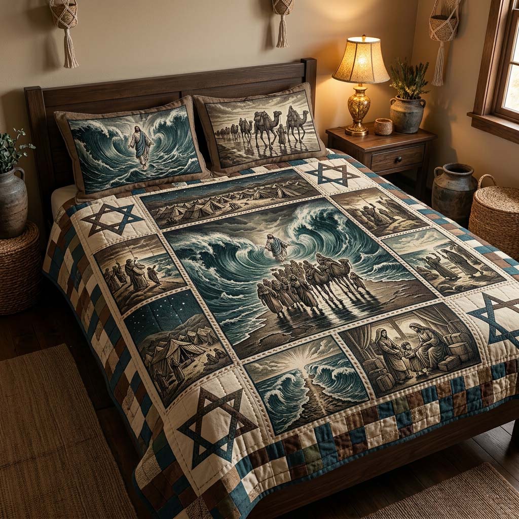Covenant Wave Story Quilted Bedding Set Comforter Sets Gifts To Give For Passover